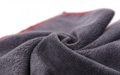 MICROFIBER WAX REMOVEL TOWEL-GRAY/RED